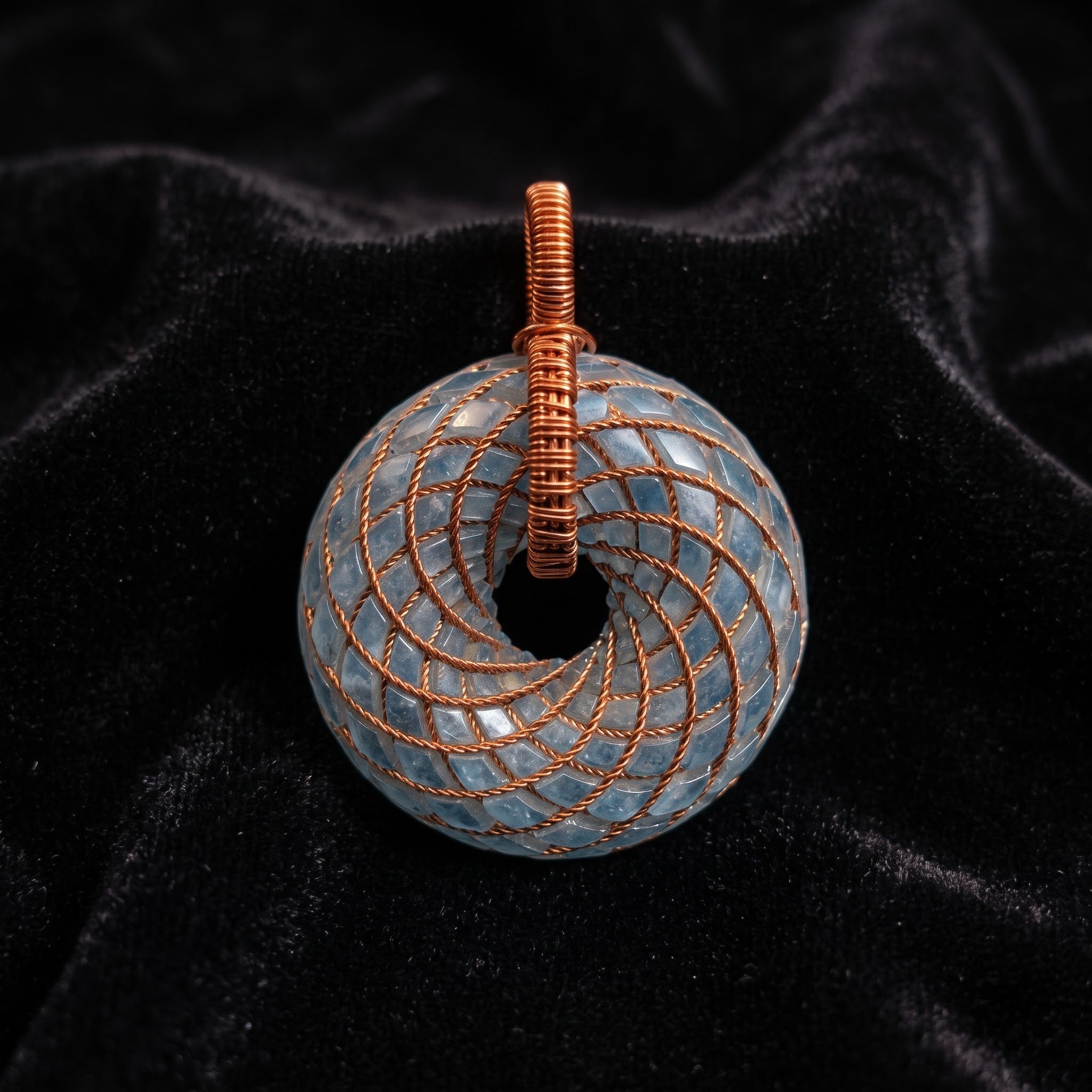 Aquamarine Torus Pendant — Deluxe Edition