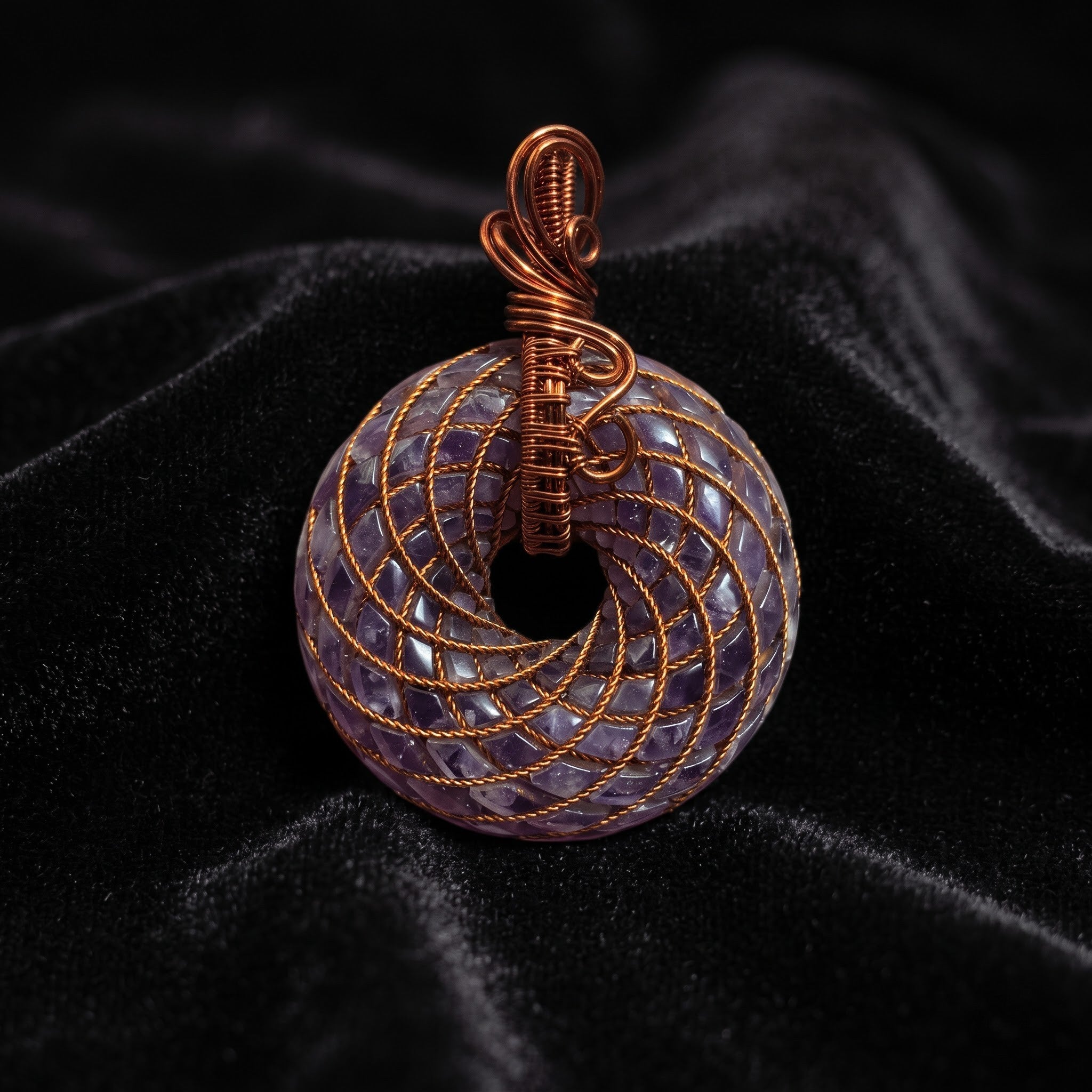 Amethyst Torus Pendant — Deluxe Edition