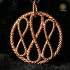 Infinity Tensor Pendant – Sacred Geometry Design (144 / 177 / 188 Hz Inspired)