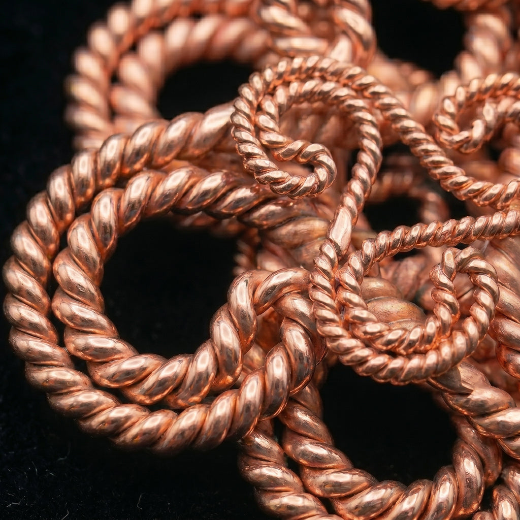 Heddeka Mandala Pendant – Copper Tensor Ring