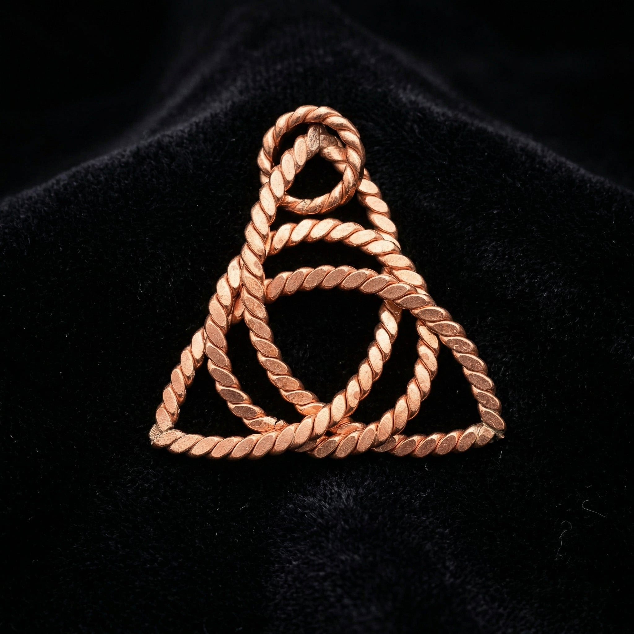 Trinity Spiral Coil Pendant – Sacred Geometry Design (432 Hz Inspired)
