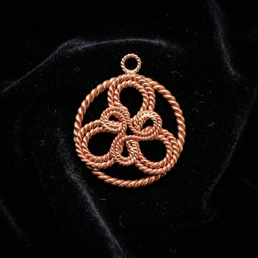 Sacred Triskelion Pendant – Sacred Geometry Design (144 Hz Inspired)