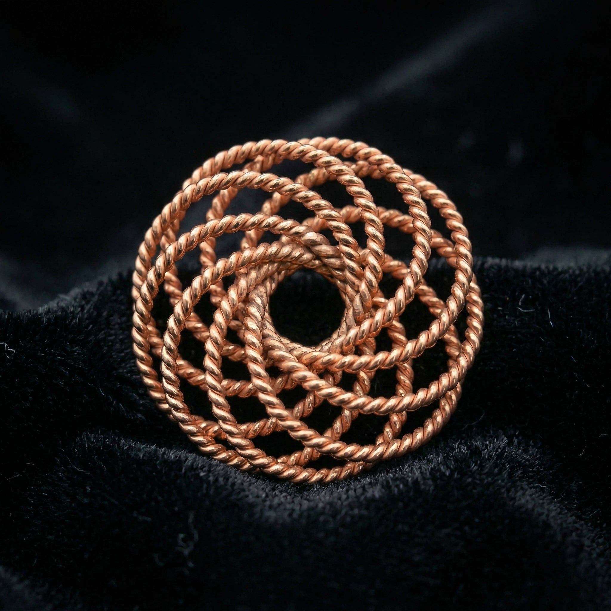 Torus Pendant V2 – 432 MHz Handcrafted Copper Necklace