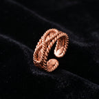 Triple Twist Open Ring