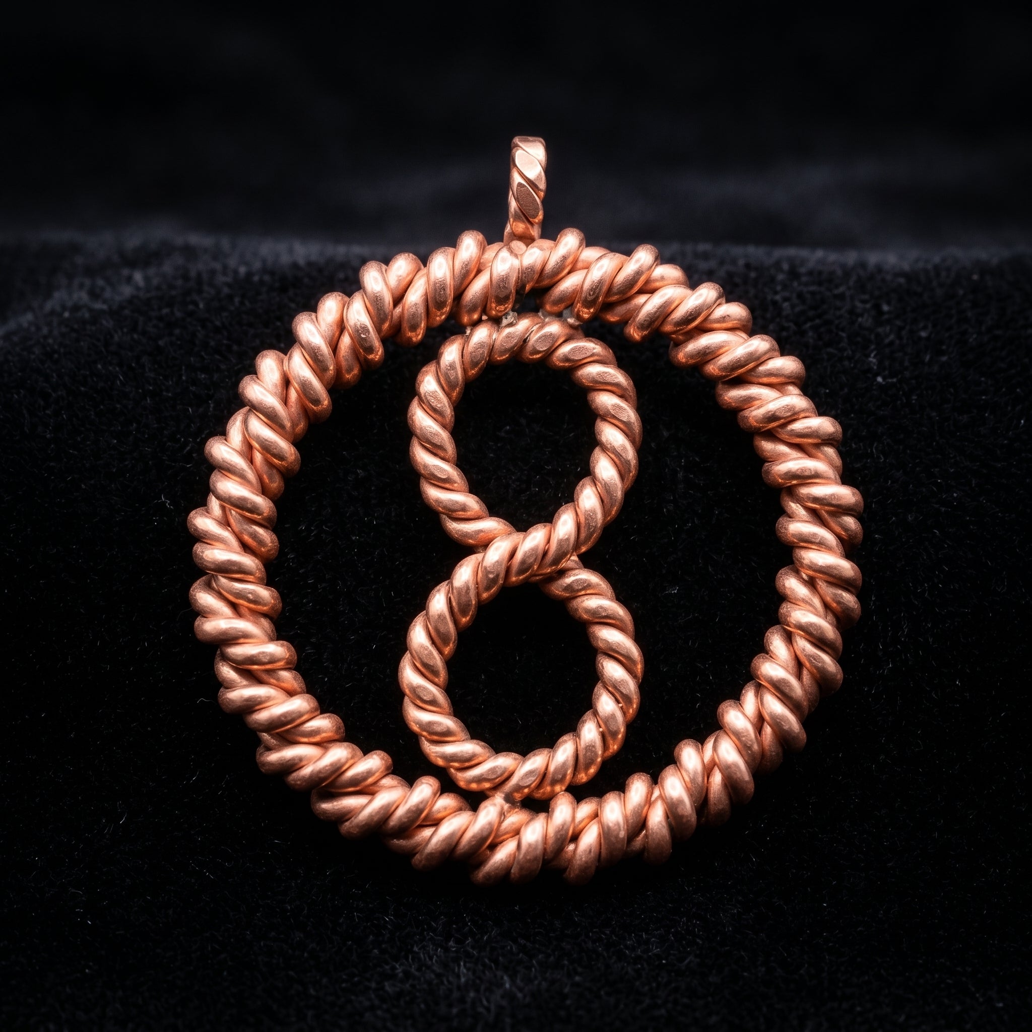 Handmade Copper Spiral Pendant P4