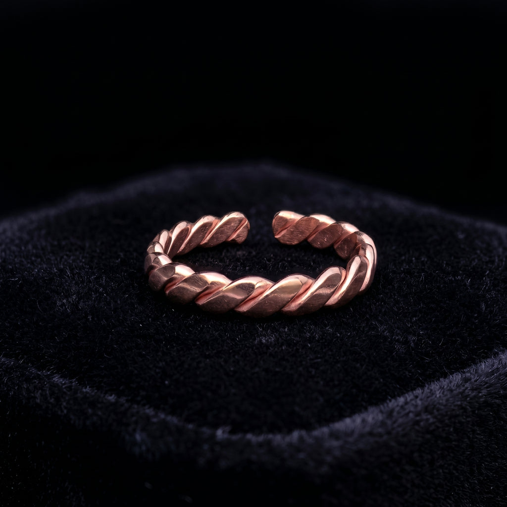 Couple’s Open Copper Ring Set