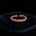 Couple’s Open Copper Ring Set