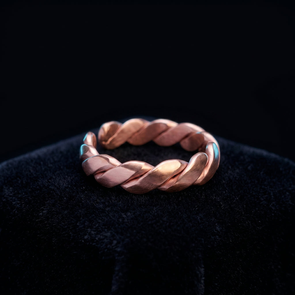 Couple’s Open Copper Ring Set
