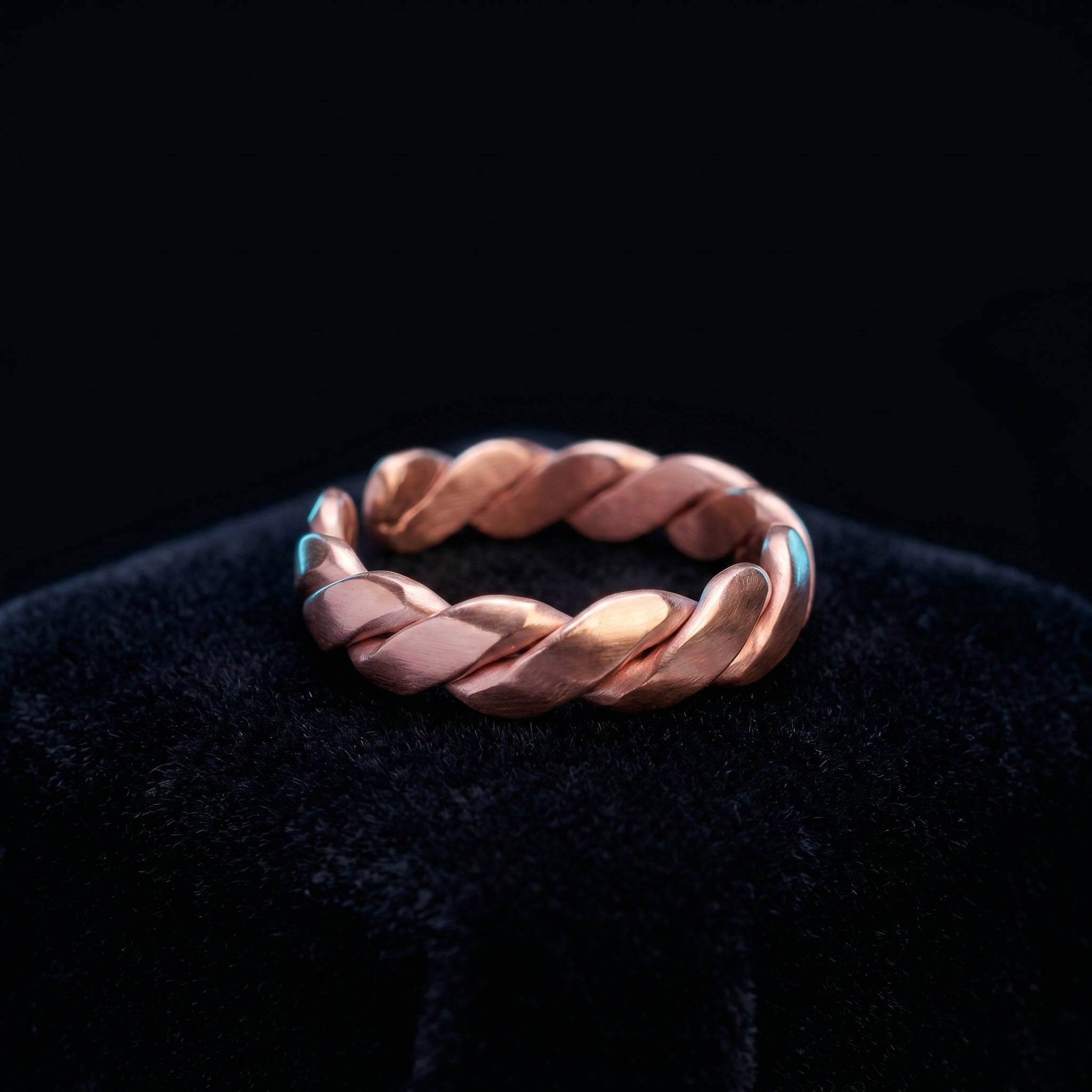 Couple’s Open Copper Ring Set