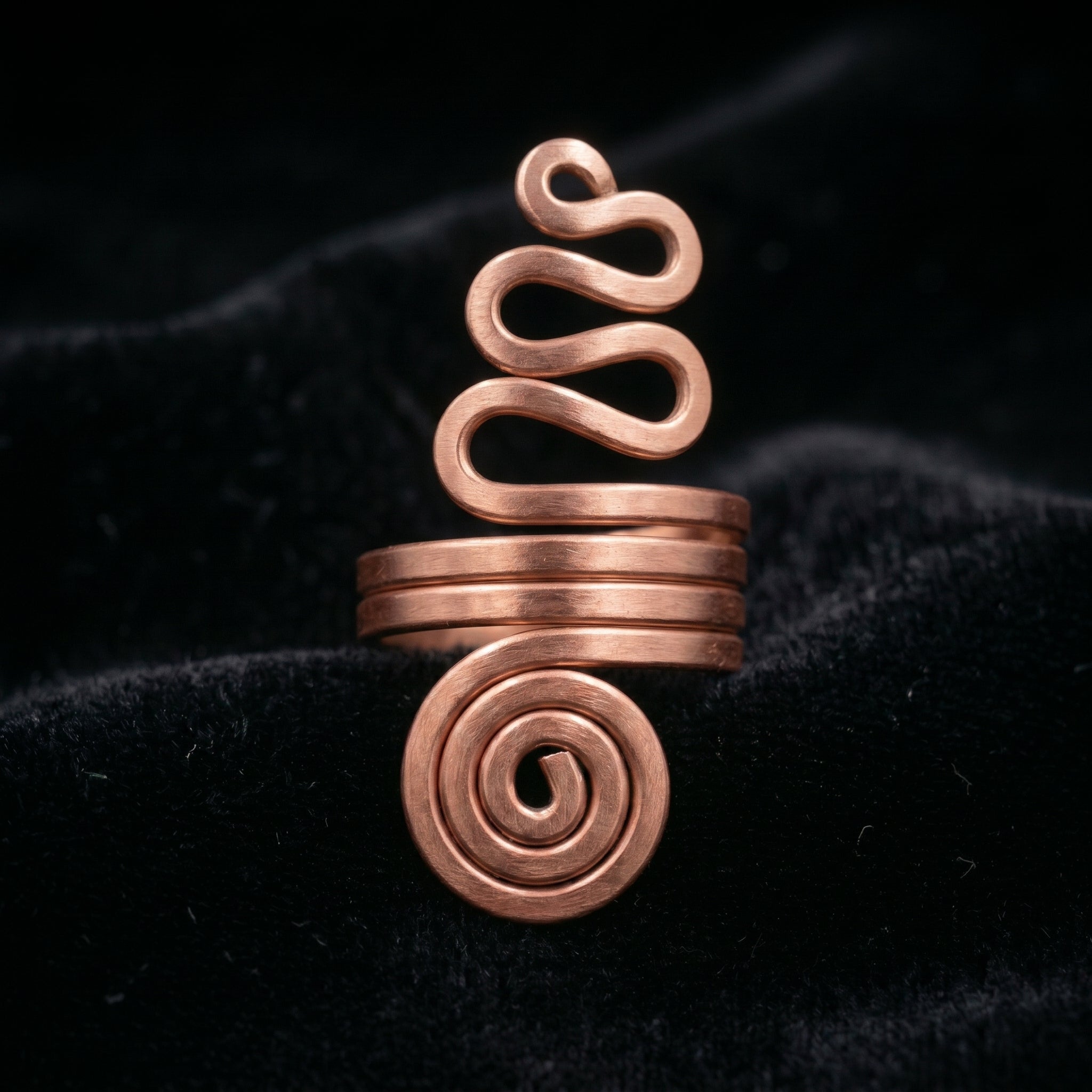 Handmade copper ring R21
