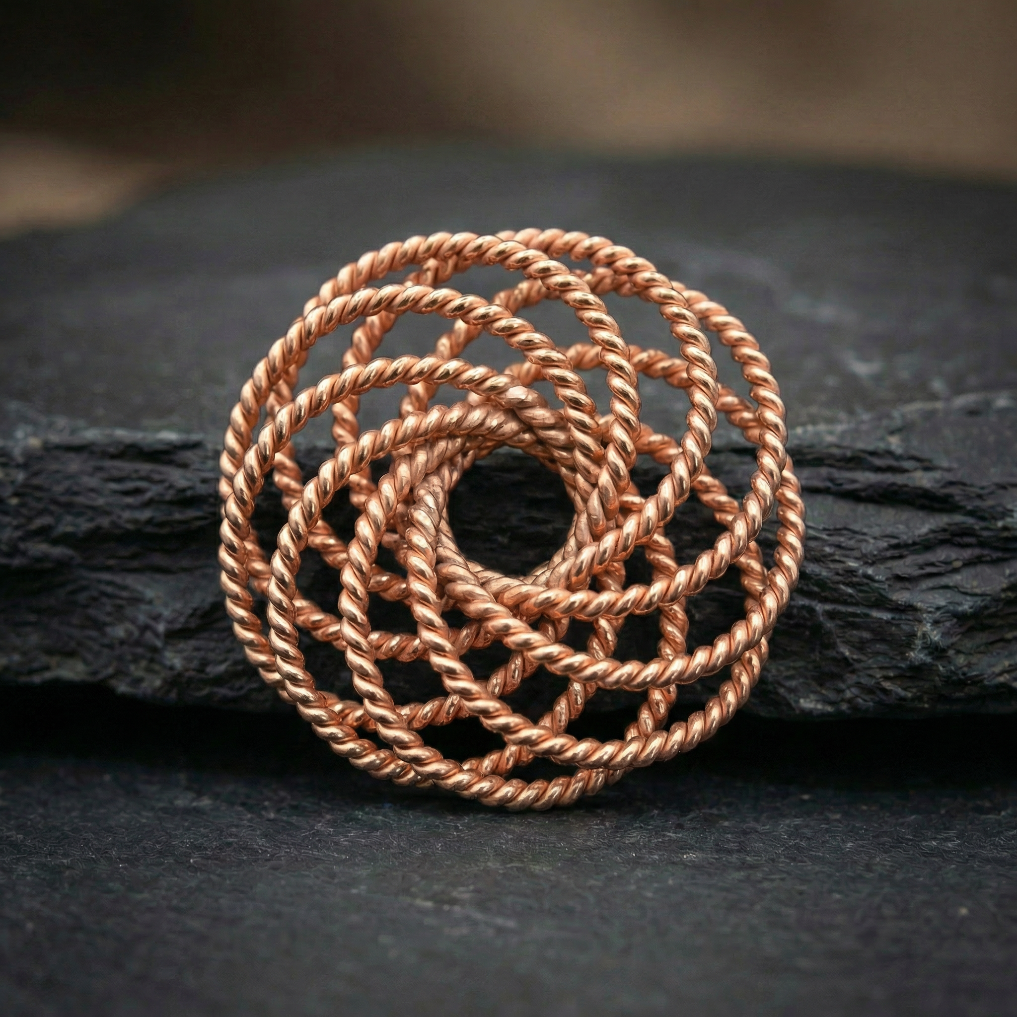 Torus Pendant V2 – 432 MHz Handcrafted Copper Necklace