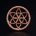 Mini Flower of Life Pendant – 6-Petal Design | 144 MHz Tensor Frequency