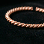 Open Copper Bracelet – Coiled Design Bangle