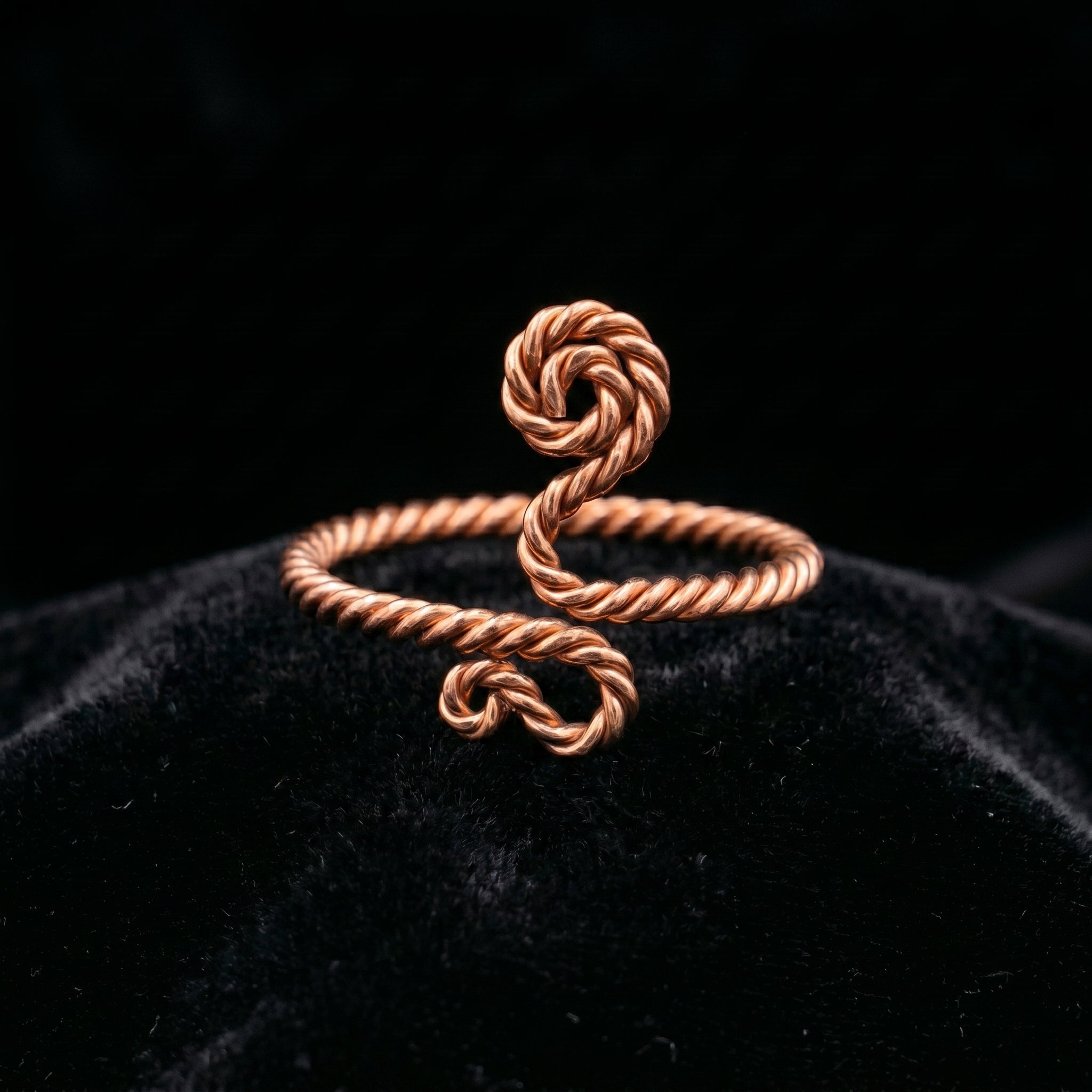 Handmade copper ring R12