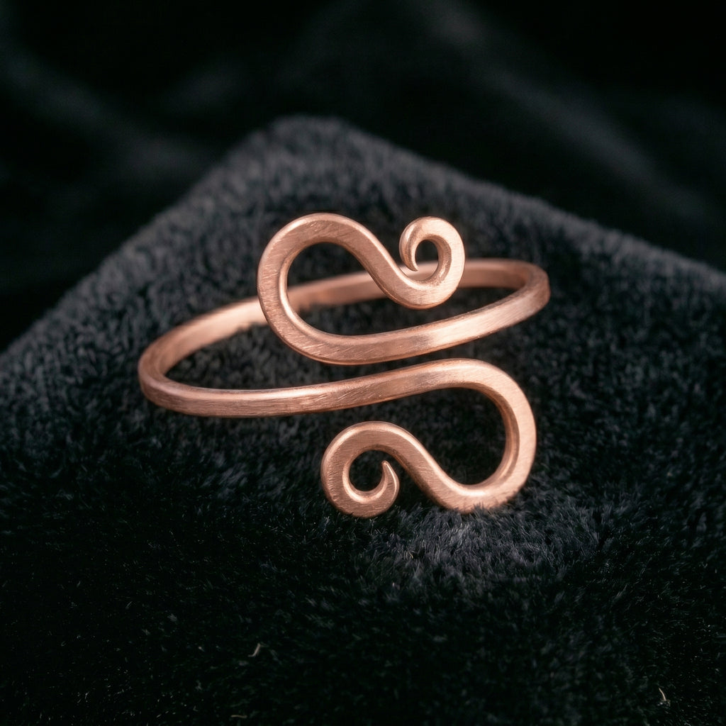 Handmade copper ring R22
