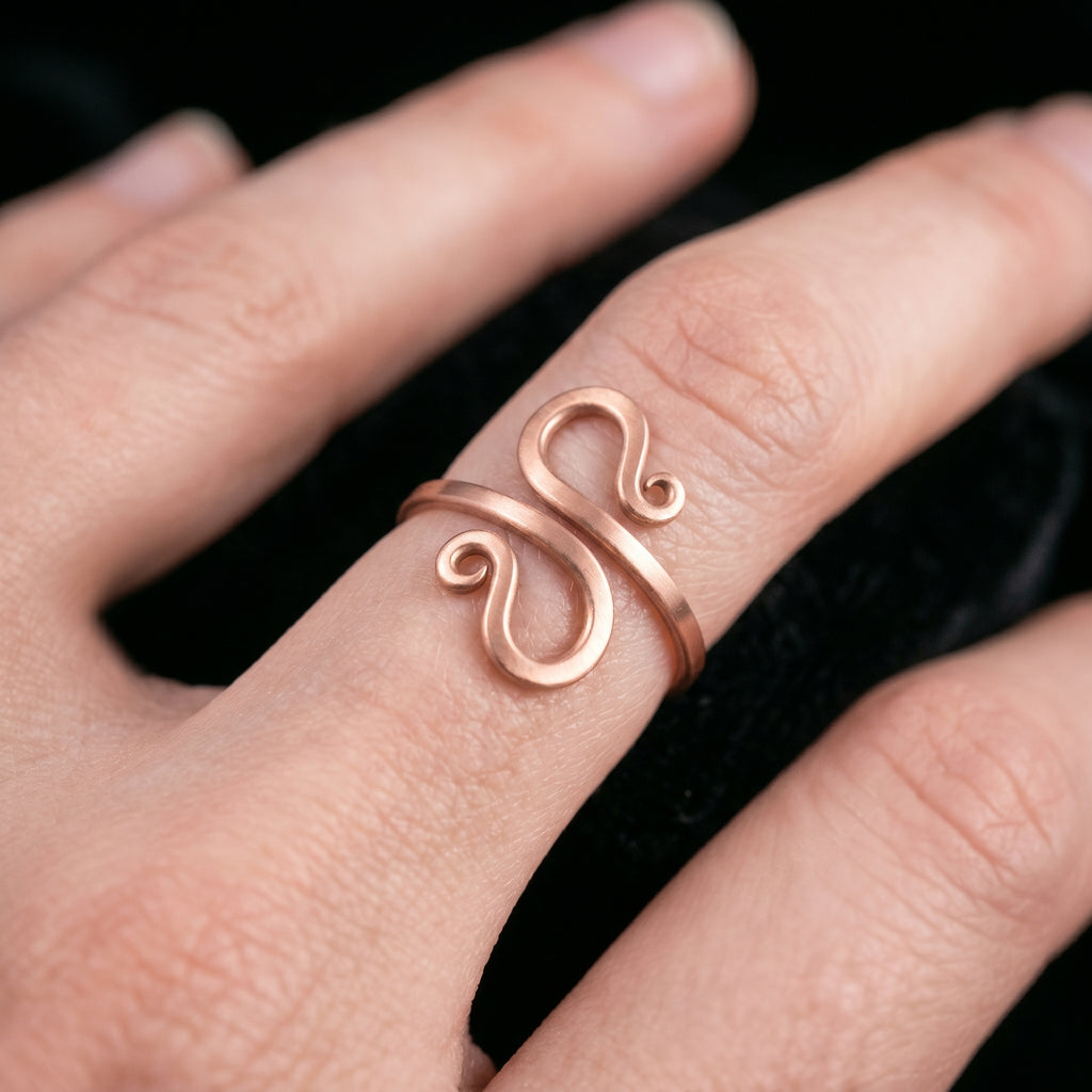 Handmade copper ring R22
