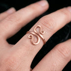 Handmade copper ring R22