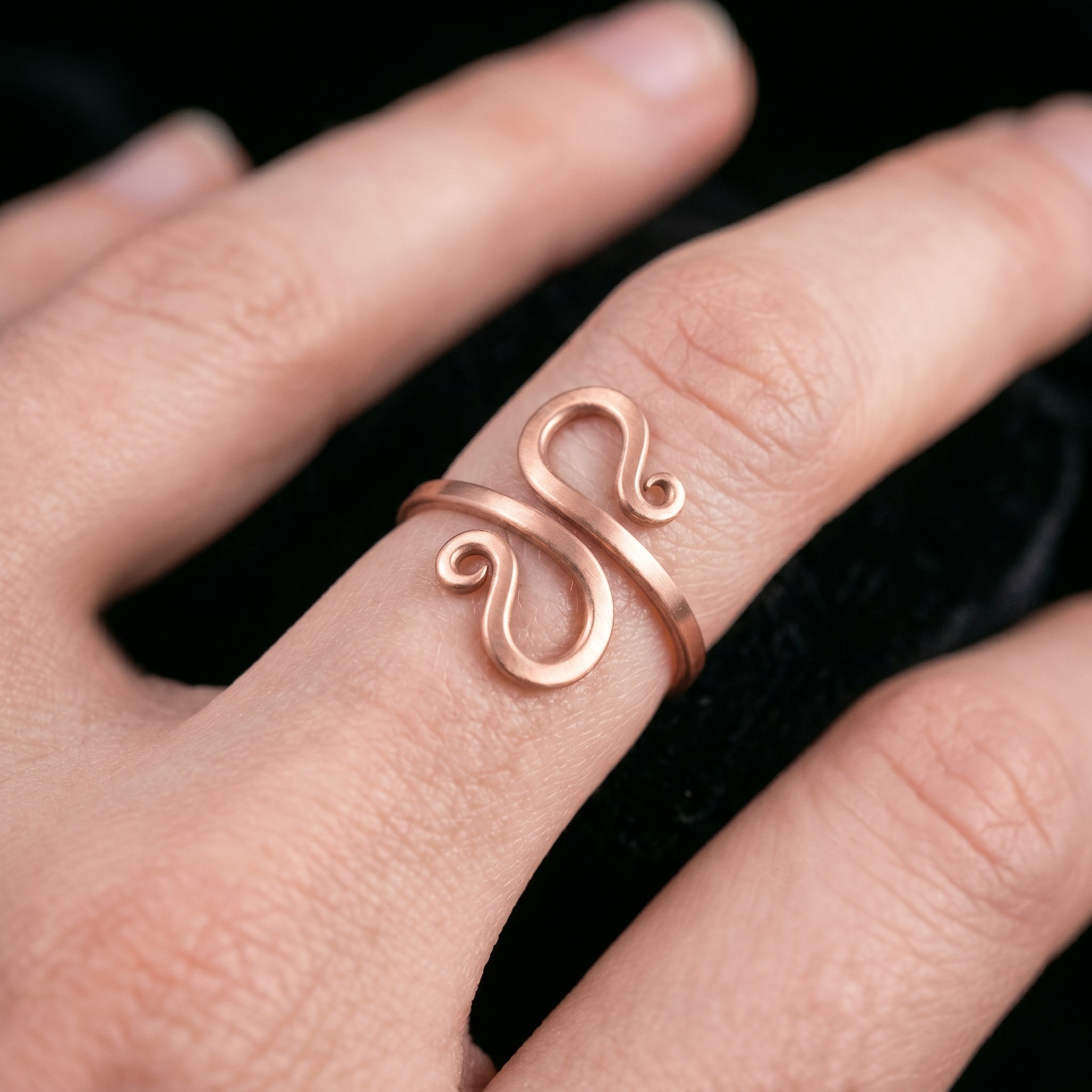 Handmade copper ring R22