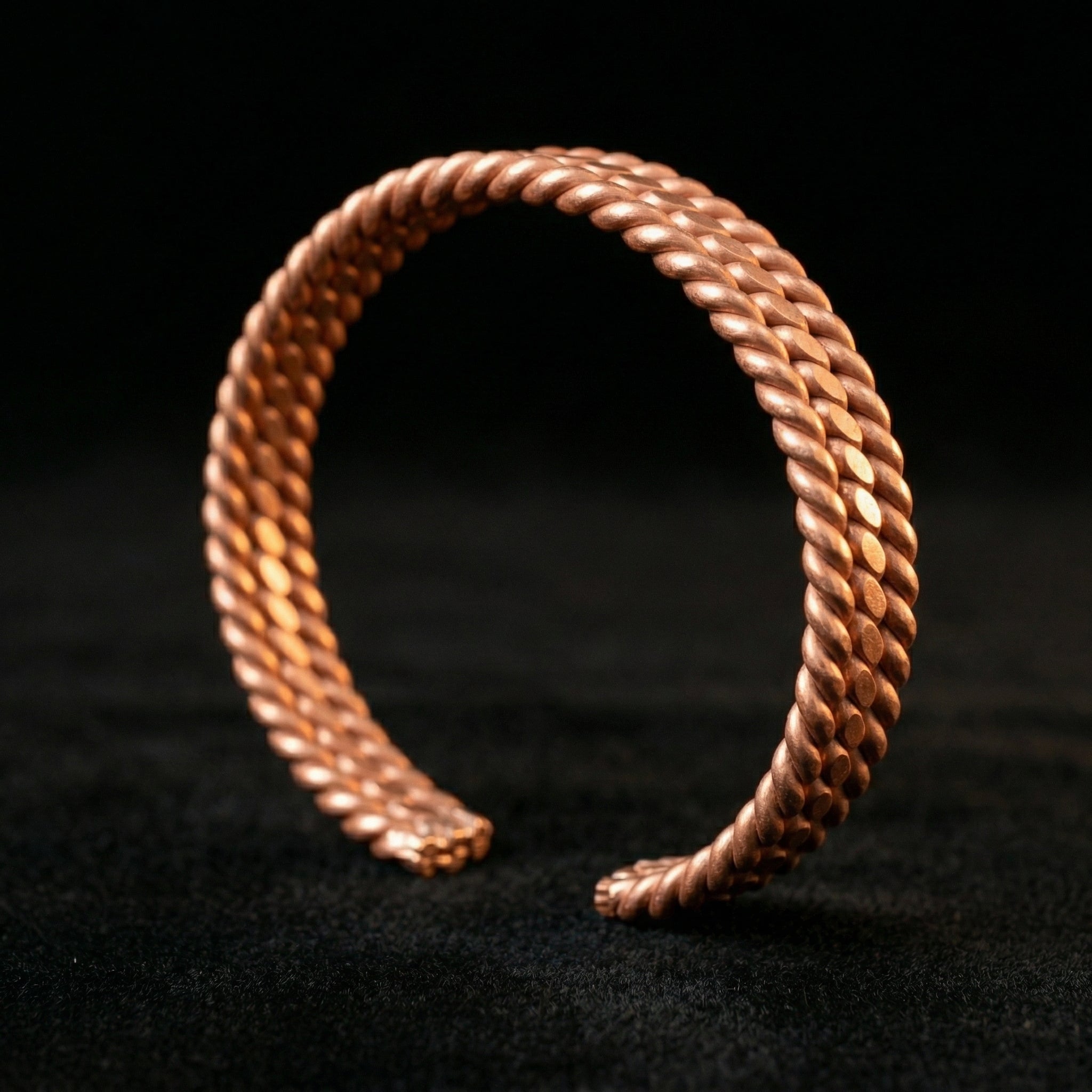 Empowerment Cubit Tensor Twist Bracelets – Handmade Copper Design (432 Hz, 188 Hz Inspired)
