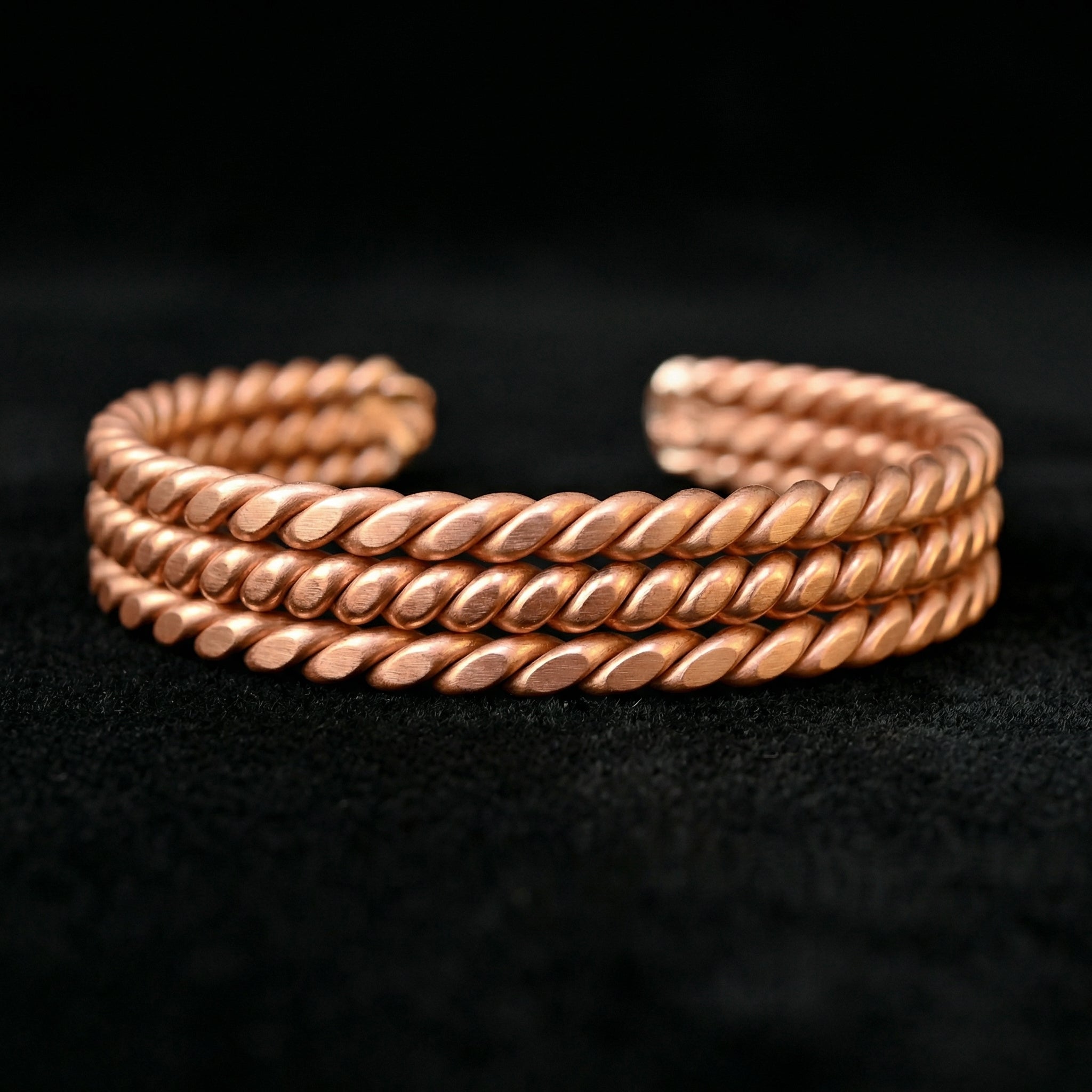 Empowerment Cubit Tensor Twist Bracelets – Handmade Copper Design (432 Hz, 188 Hz Inspired)