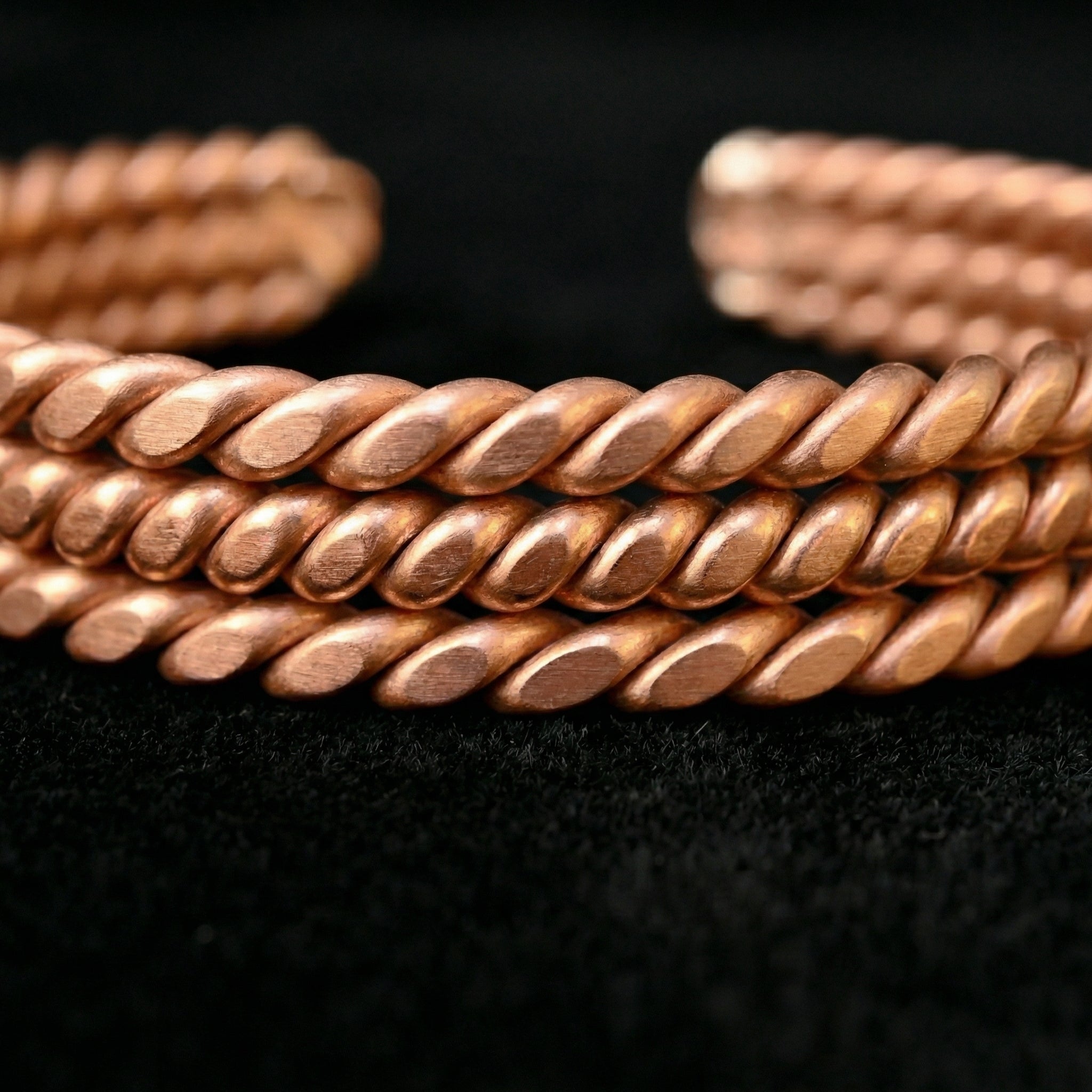 Empowerment Cubit Tensor Twist Bracelets – Handmade Copper Design (432 Hz, 188 Hz Inspired)
