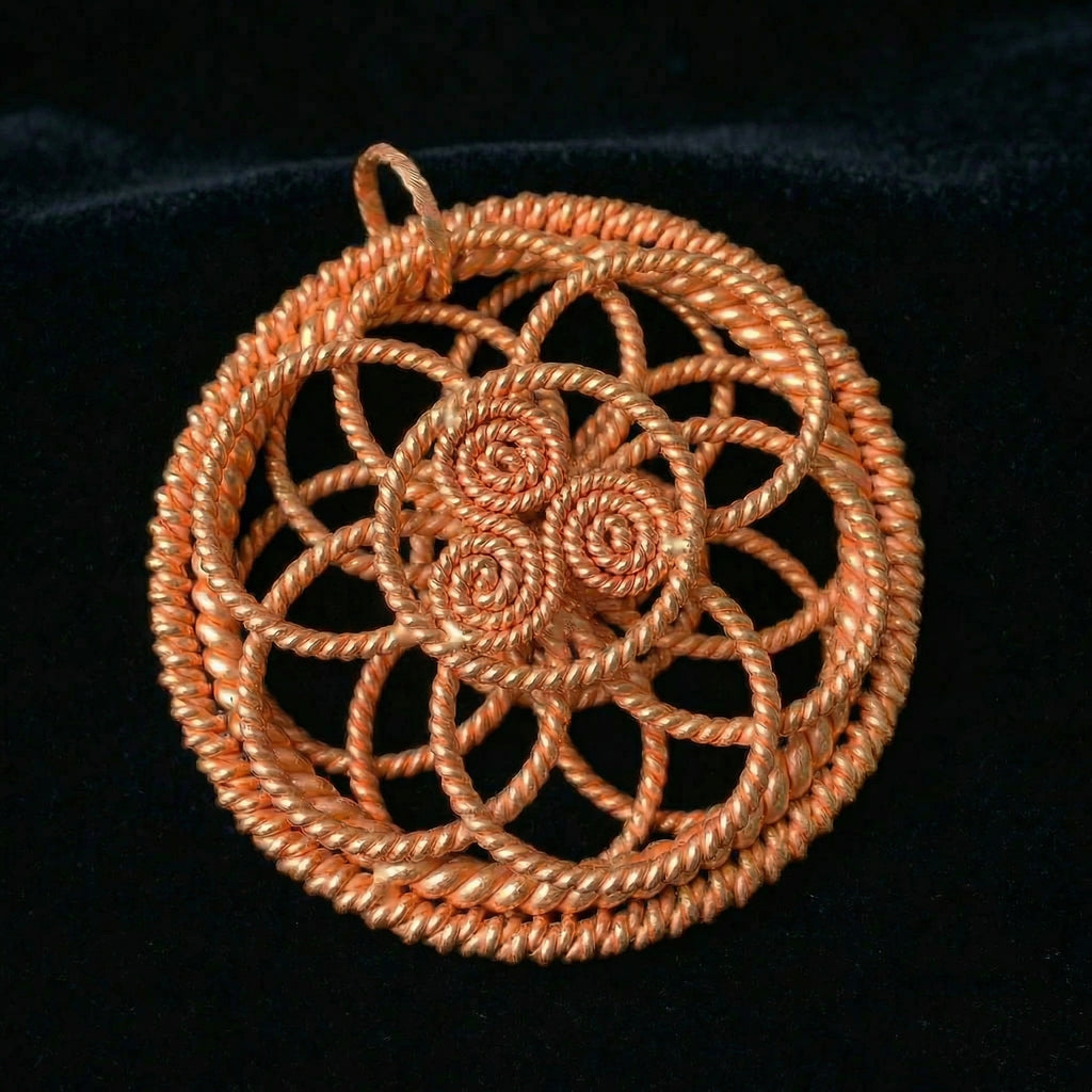 Harmonic Flower Pendant Spiritual Copper Tool V3 - FREE