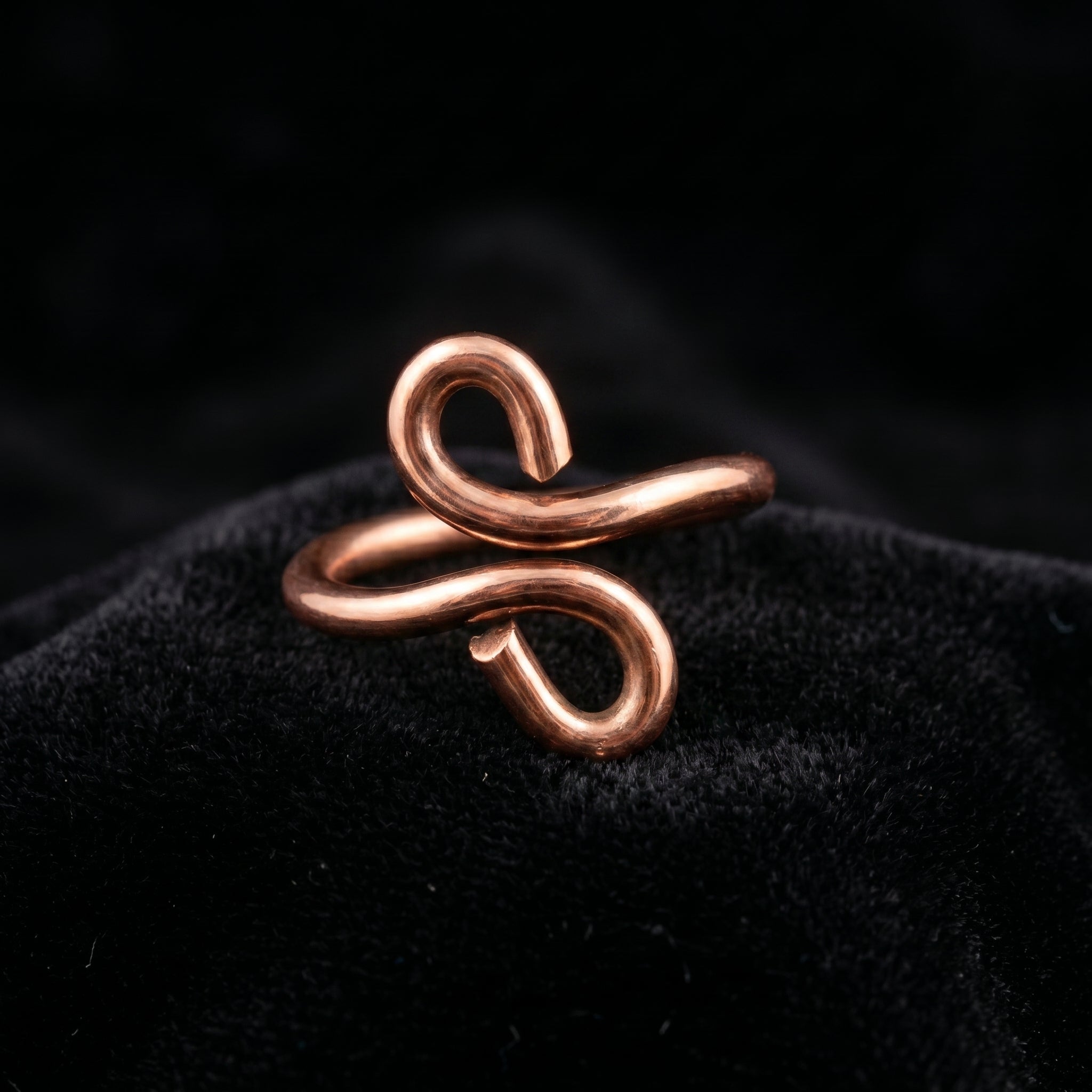 Handmade copper ring R23
