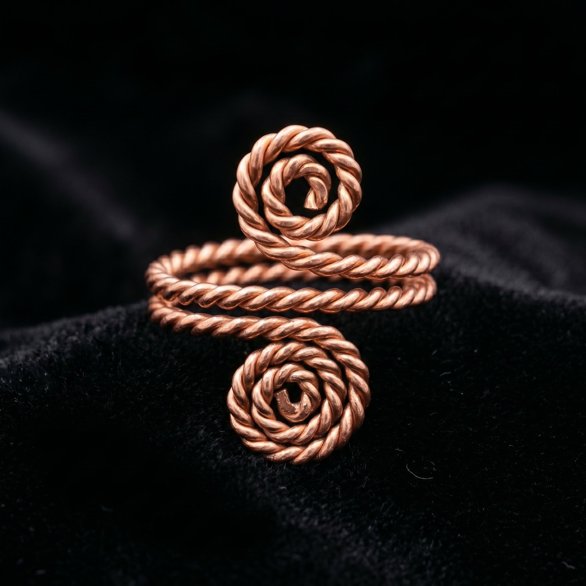 Handmade copper ring R24