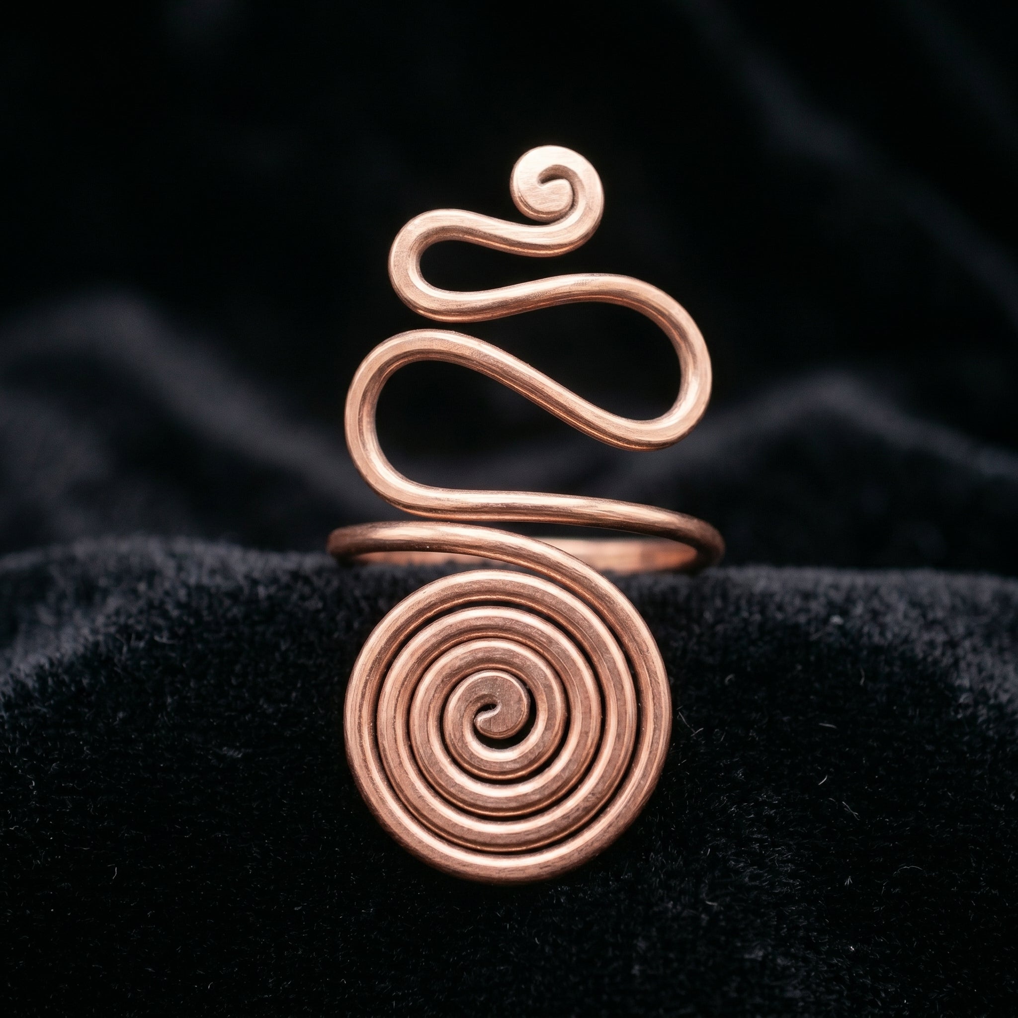 Handmade copper ring R26