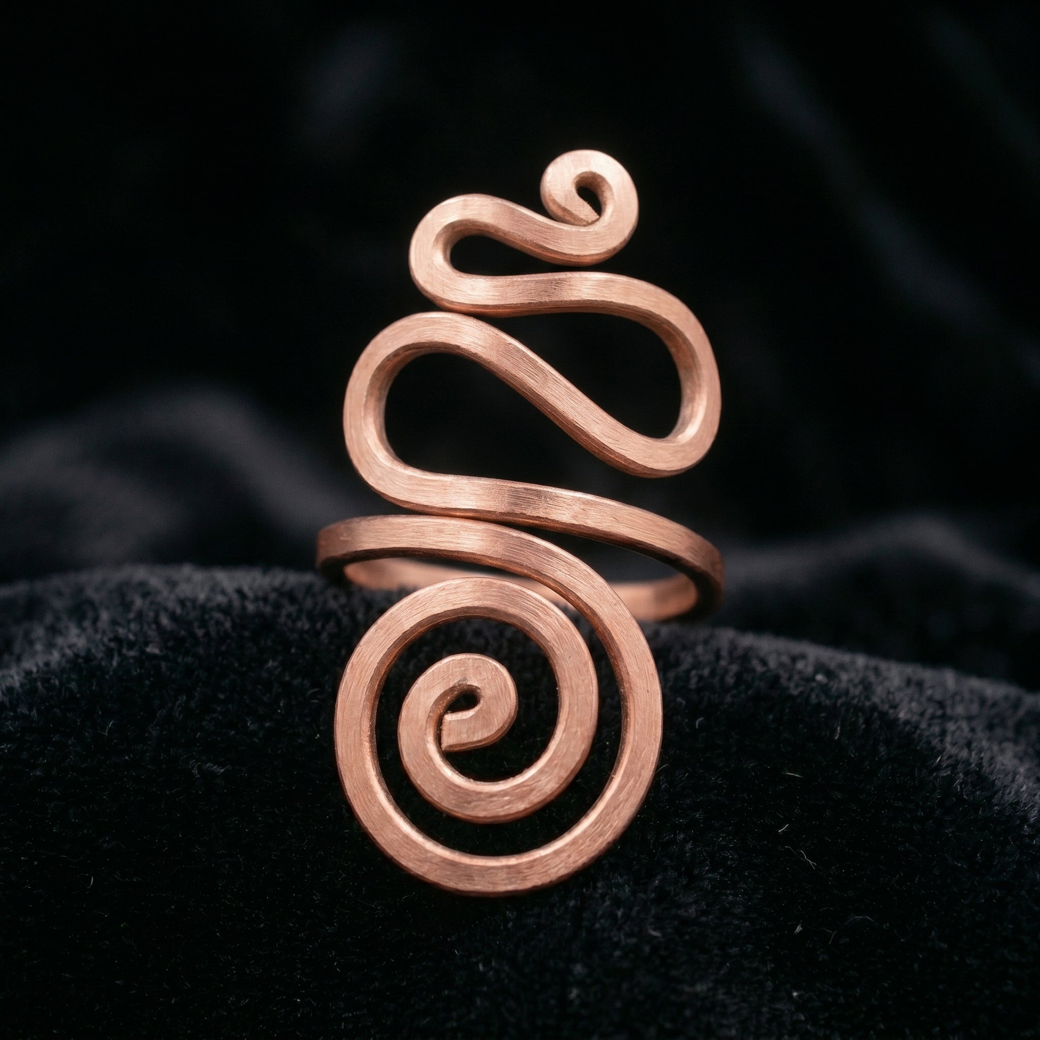 Handmade copper ring R27