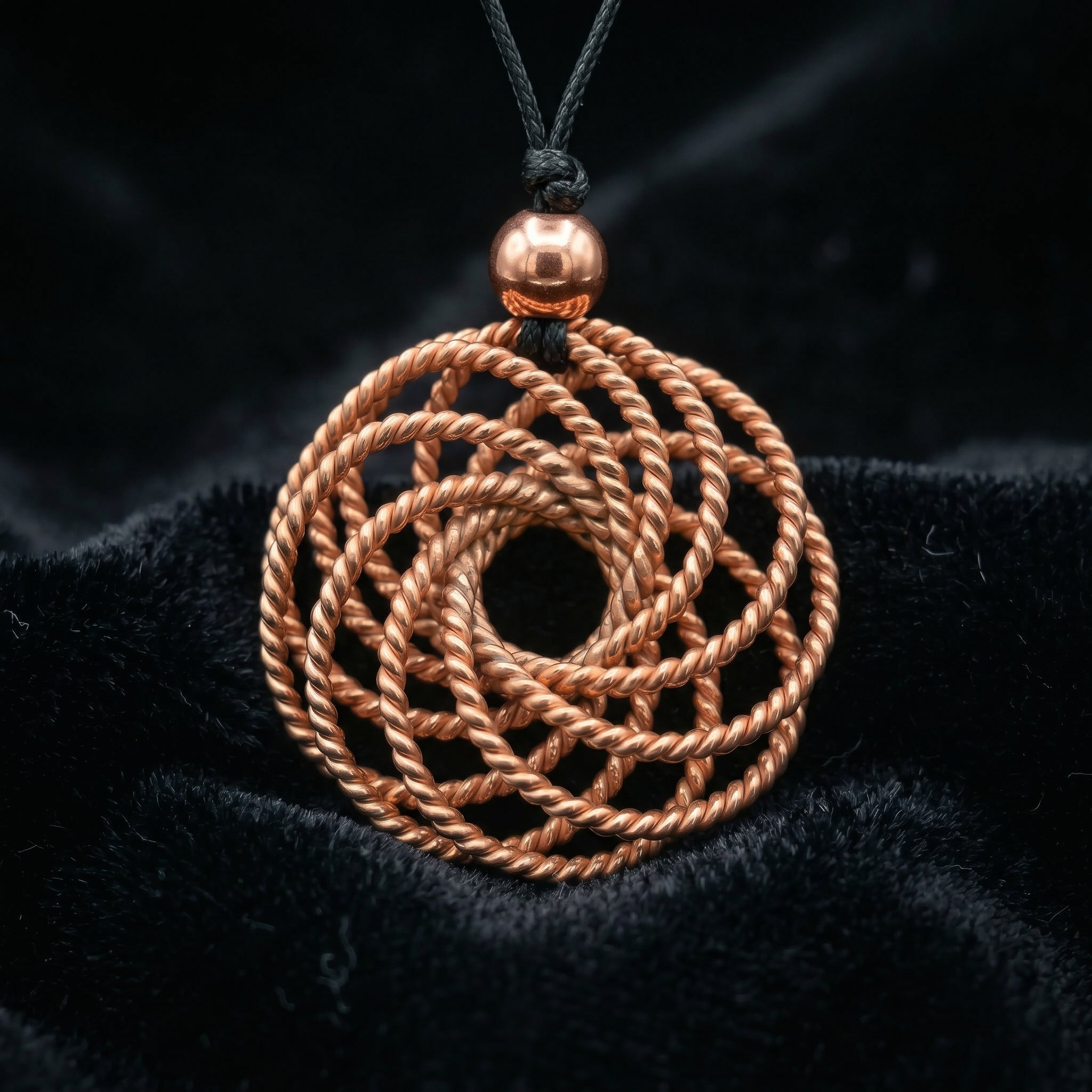 Torus Pendant V2 – 432 MHz Handcrafted Copper Necklace - FREE