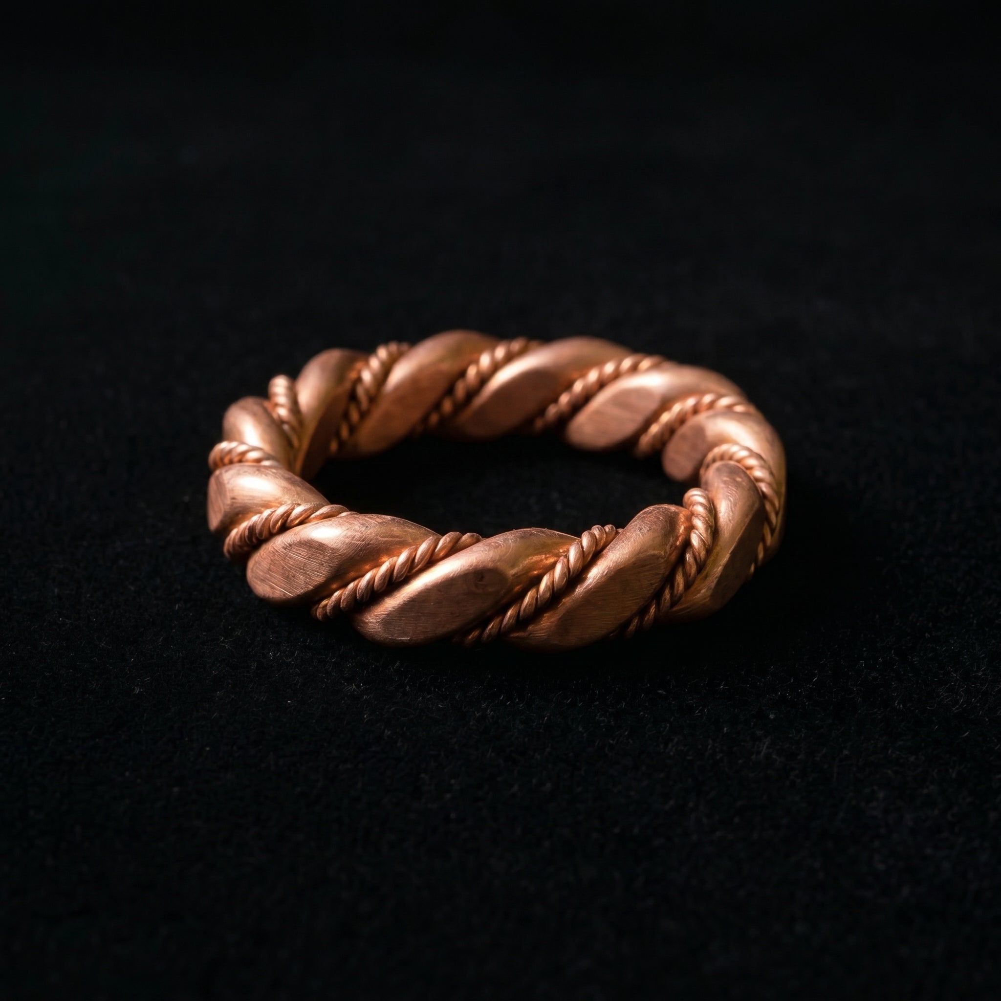 Handmade copper ring R2