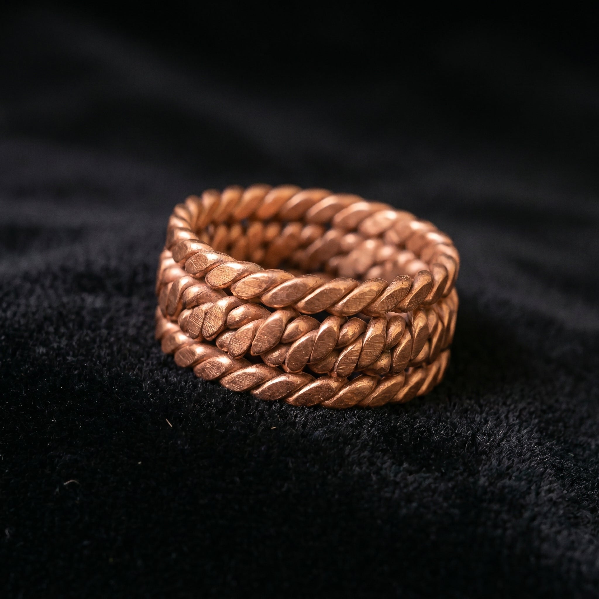 Handmade copper ring R4