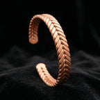 Double Twist Copper Bracelet – Sacred Geometry Design (432 Hz Inspired) - FREE