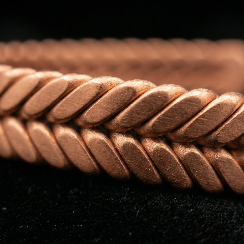 Double Twist Copper Bracelet – Sacred Geometry Design (432 Hz Inspired) - FREE