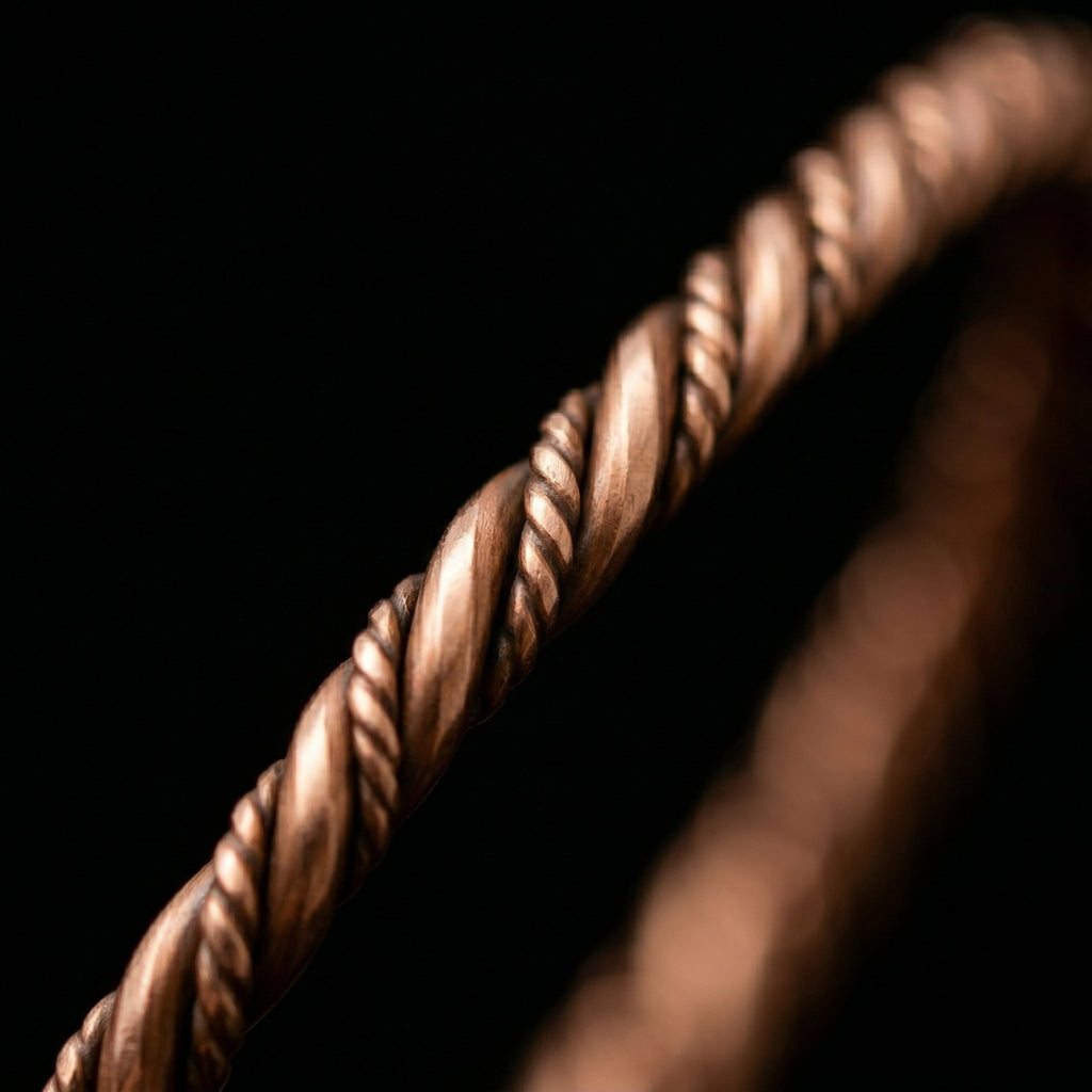 Tensor Cuff Bracelet – Twisted Copper Design
