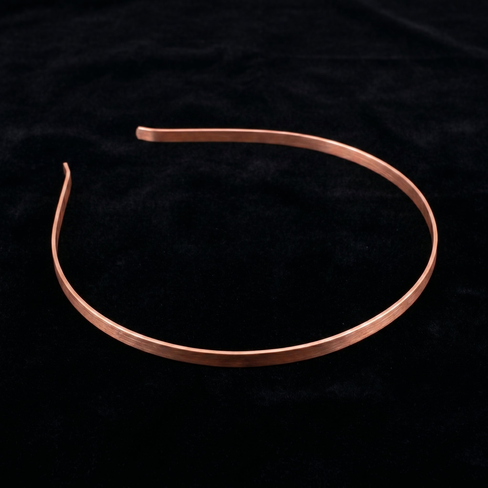 Hand-Forged Copper Headband — Flat Wire