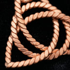 Trinity Spiral Coil Pendant – Sacred Geometry Design (432 Hz Inspired)