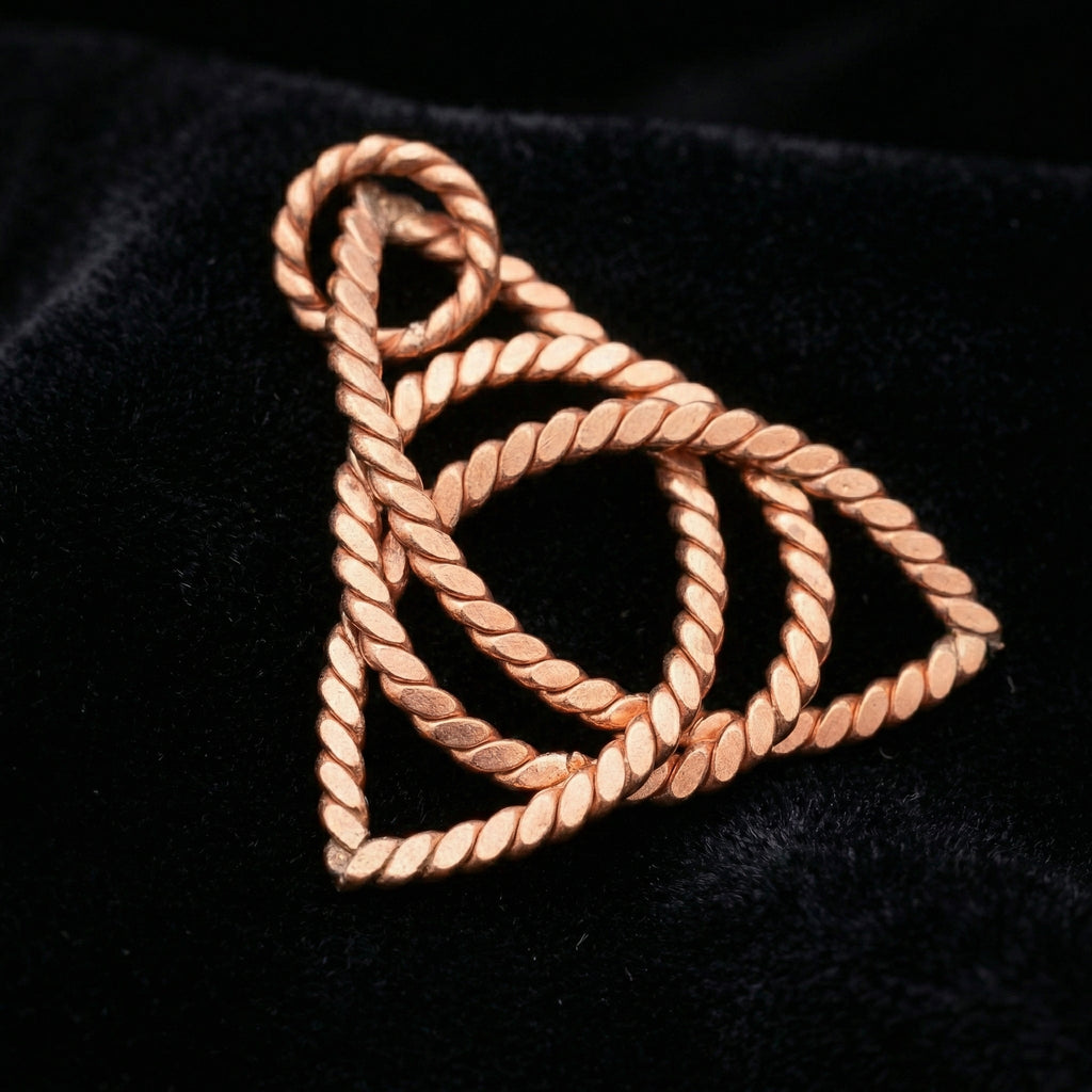 Trinity Spiral Coil Pendant – Sacred Geometry Design (432 Hz Inspired)