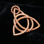 Trinity Spiral Coil Pendant – Sacred Geometry Design (432 Hz Inspired)