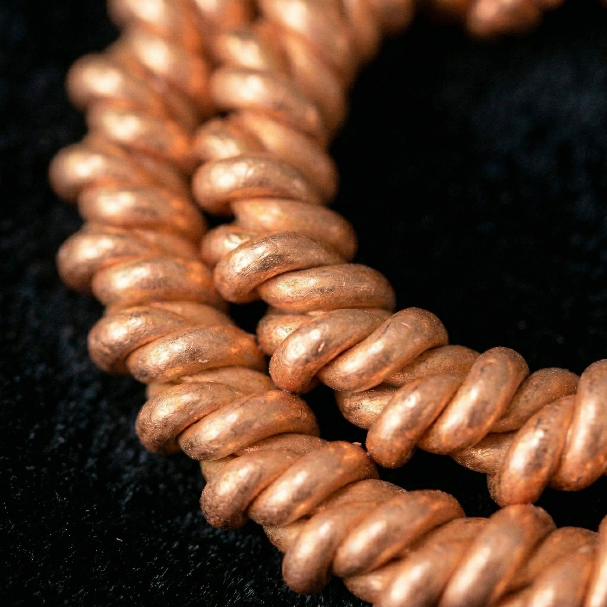 Copper Tensor Ring – Double Spiral Design (144 / 188 / 432 Hz Inspired)