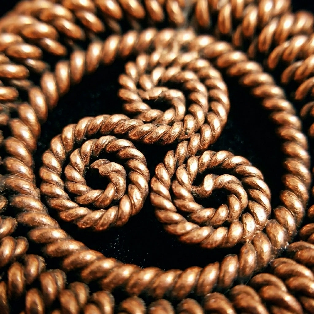Triskelion Pendant with Coiled Edge – Sacred Geometry Design (144 Hz Inspired)