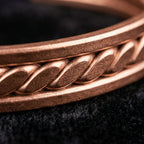 Handcrafted Spiral Copper Cuff V10