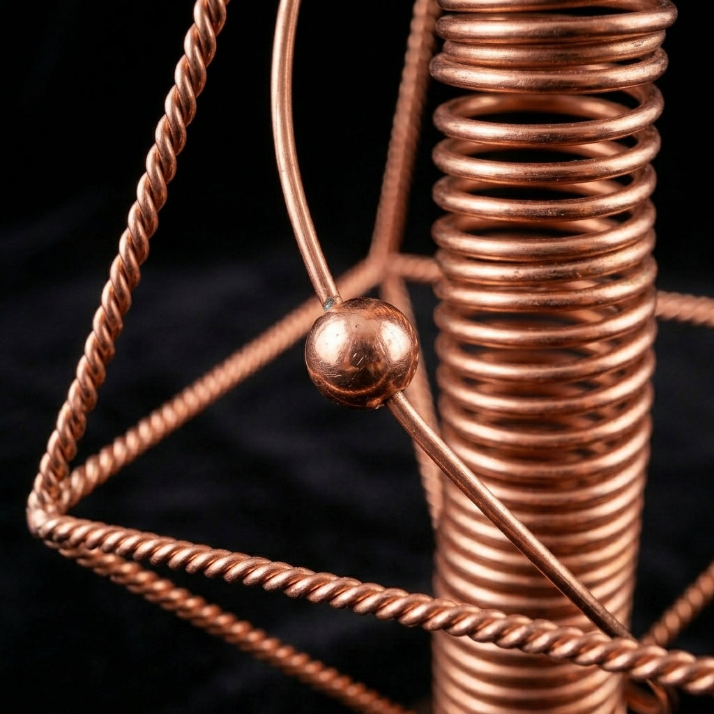 NuGiza Harmonizer – Sacred Geometry Copper Pyramid with Tensor Coil