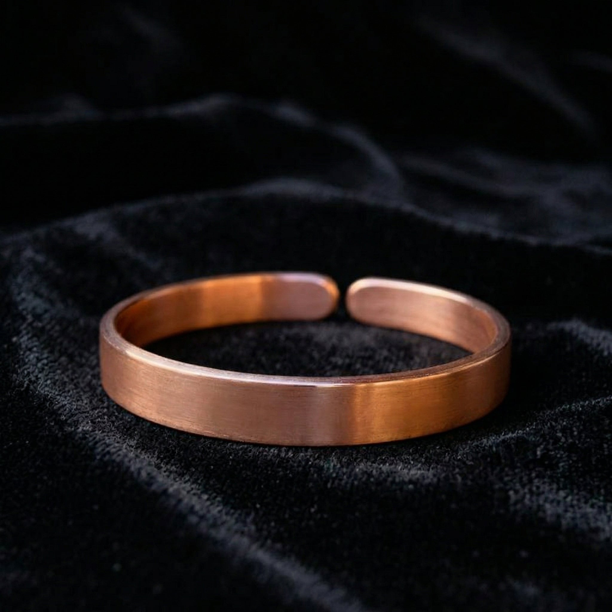 Open Copper Cuff Bracelet – Minimalist Design