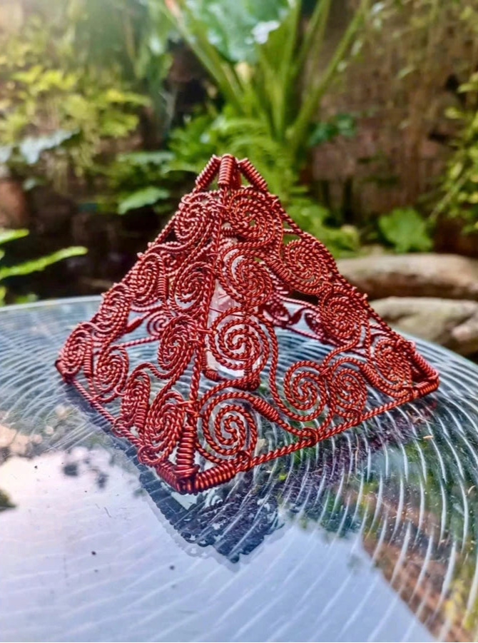Orgonite Energy Tensor Copper Pyramid