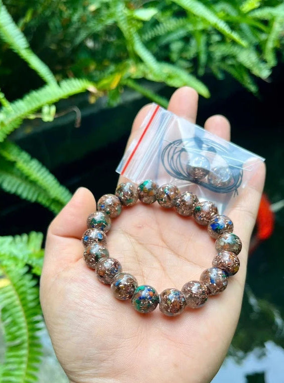 Handmade Orgonite Bead Bracelet