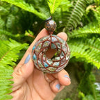 Torus Copper Pendant – Sacred Geometry Design