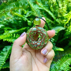 Torus Copper Pendant – Sacred Geometry Design