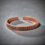 Rustic Solid Copper Cuff Bracelet